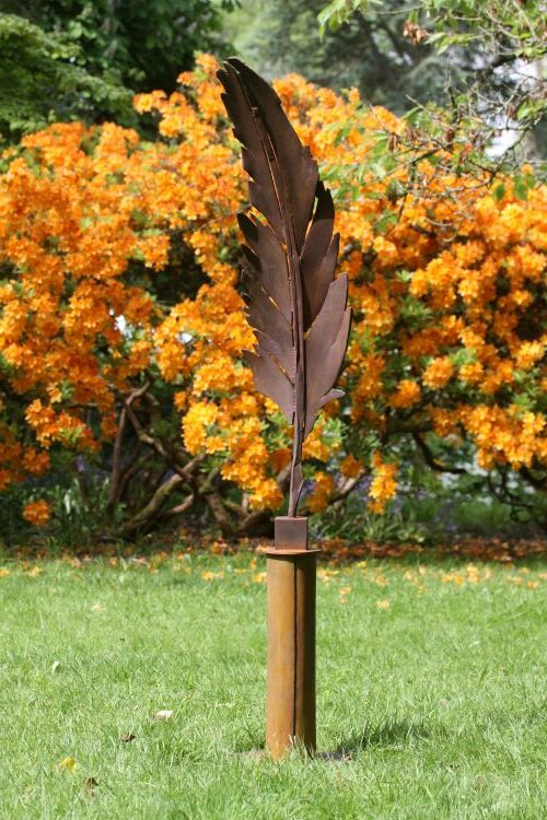 Feather Sculpture corten steel Calnan & Anhoj