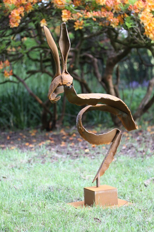 Calnan Anhoj Big Hare Corten Sculpture 3