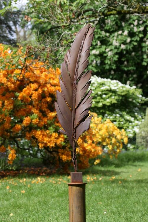 Corten Feather Sculpture by Gunvor Anhoj 1