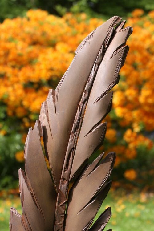Corten Feather Sculpture by Gunvor Anhoj 3