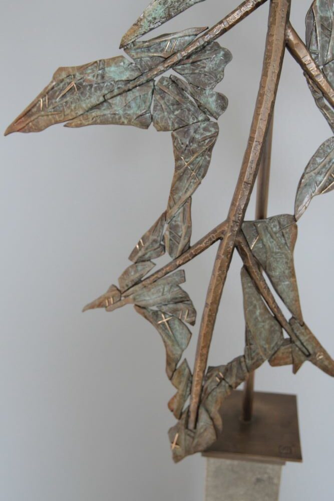 Big Leaf bronze sculpture by Gunvor Anhoj 4