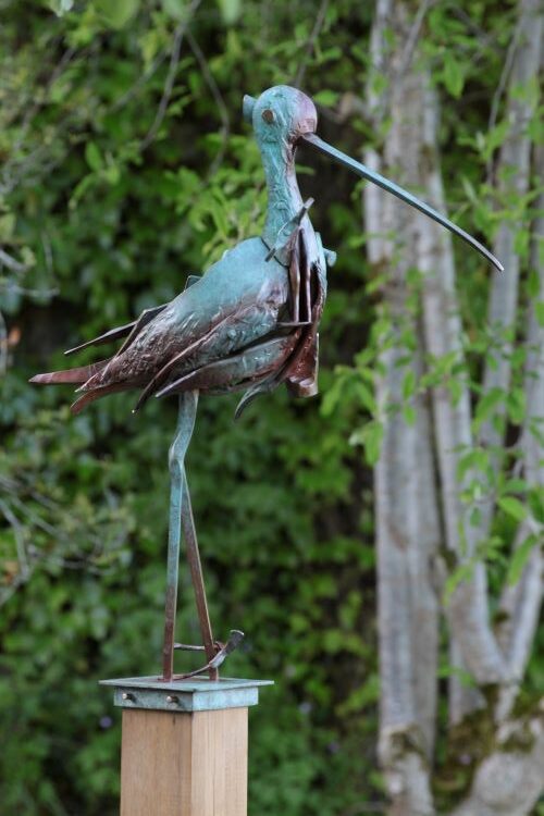 Curlew bronze sculpture by Michael Calnan 1