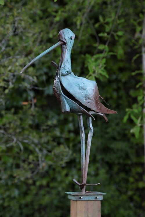 Curlew bronze sculpture by Michael Calnan 2