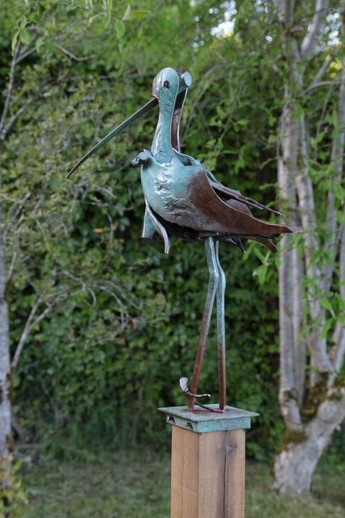 Curlew bronze sculpture by Michael Calnan 3